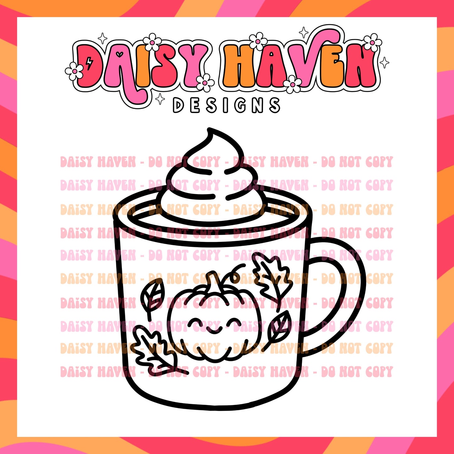 Fall Coffee Cup - PNG