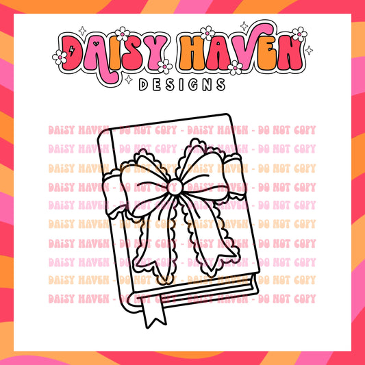 Book with Bow - PNG
